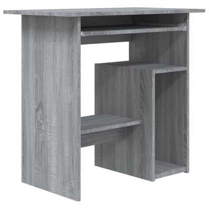 Scrivania Grigio Sonoma 80x45x74 cm in Legno Multistrato - homemem39