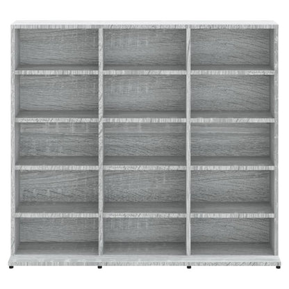 Mobile Porta CD Grigio Sonoma 102x23x89,5 cm Legno Multistrato - homemem39