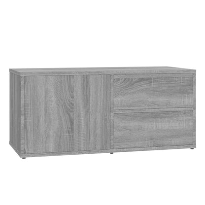 Mobile Porta TV Grigio Sonoma 80x34x36 cm in Legno Multistrato - homemem39