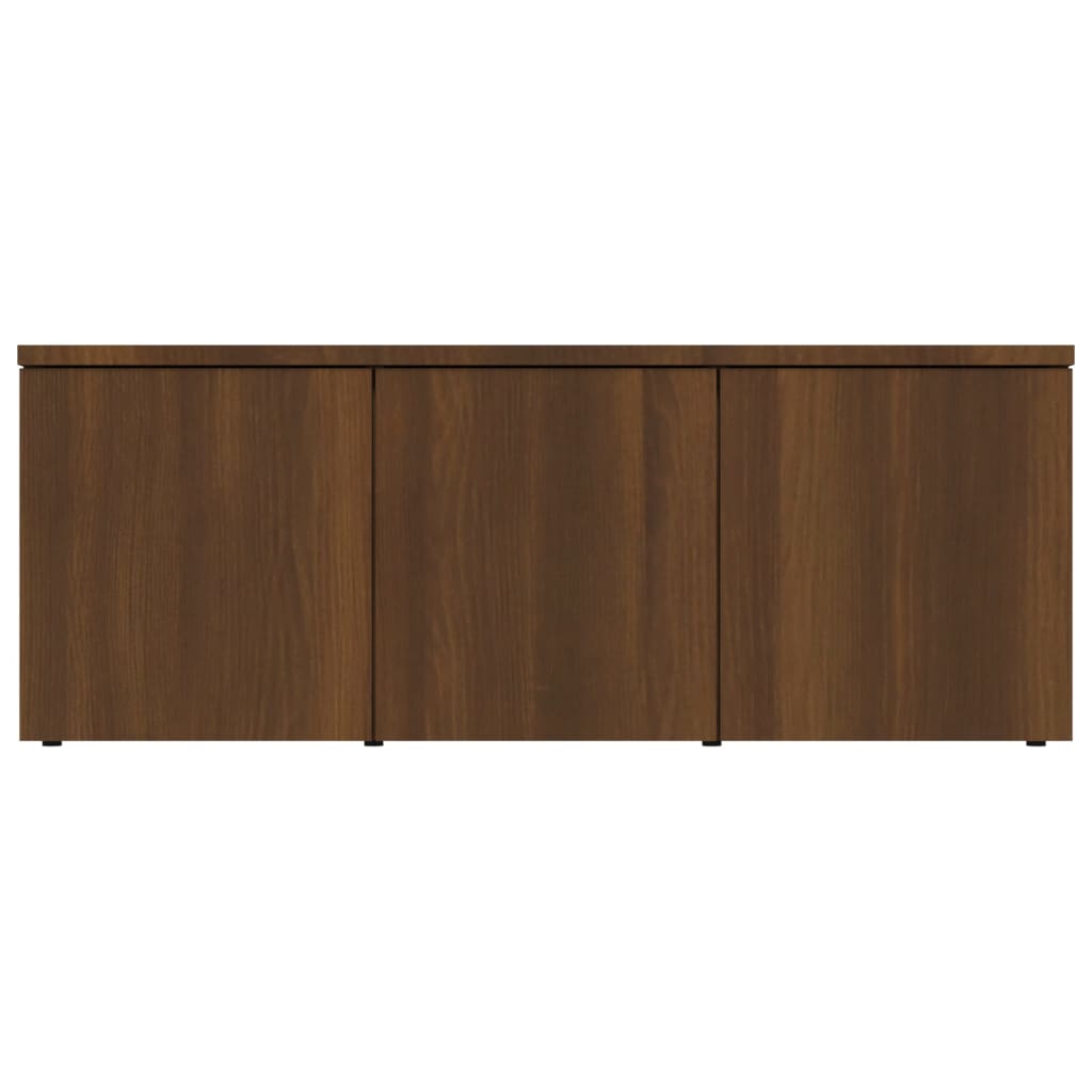 Mobile Porta TV Rovere Marrone 80x34x30 cm in Legno Multistrato - homemem39