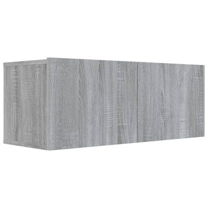 Mobile TV Grigio Sonoma 80x30x30 cm in Legno Multistrato - homemem39