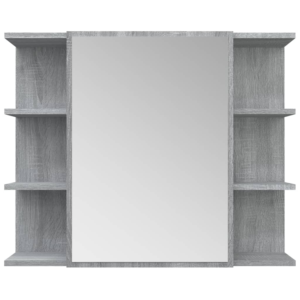 Mobile da Bagno Grigio Sonoma 80x20,5x64cm in Legno Multistrato - homemem39