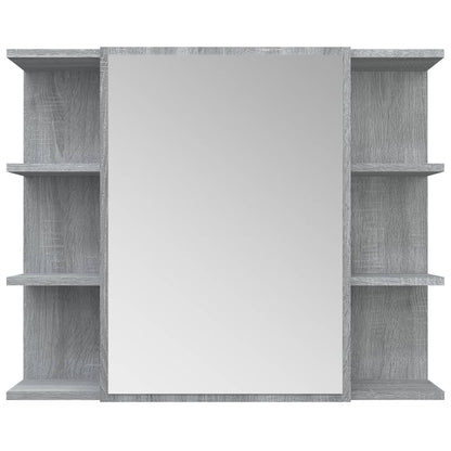 Mobile da Bagno Grigio Sonoma 80x20,5x64cm in Legno Multistrato - homemem39