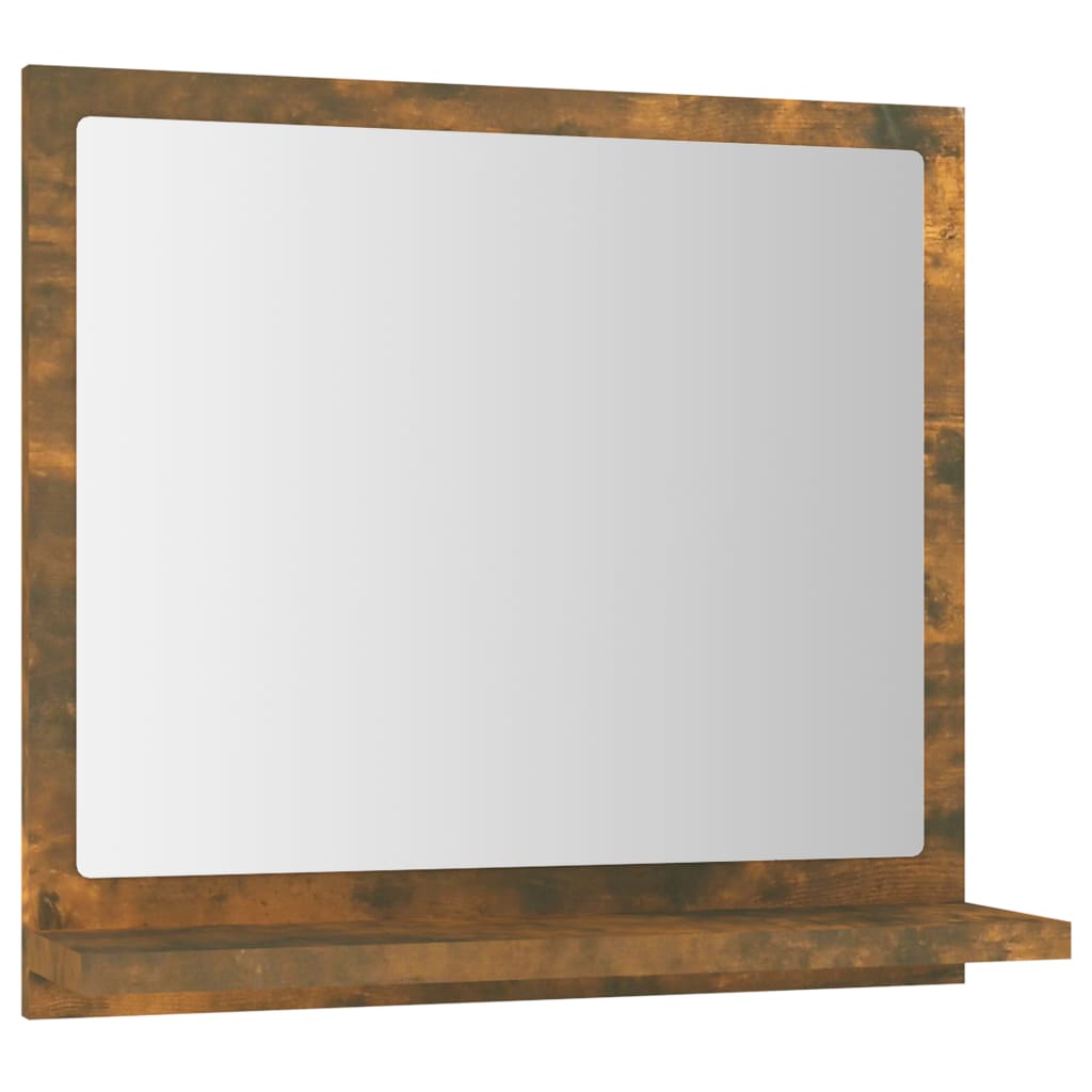 Specchio da Bagno Rovere Fumo 40x10,5x37cm in Legno Multistrato - homemem39