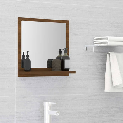 Specchio da Bagno Rovere Marrone 40x10,5x37cm Legno Multistrato - homemem39