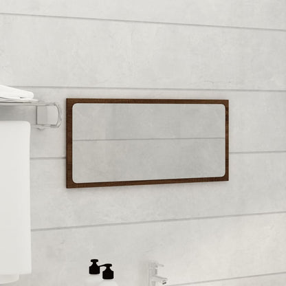 Set Mobili da Bagno 2 pz Rovere Marrone in Legno Multistrato - homemem39