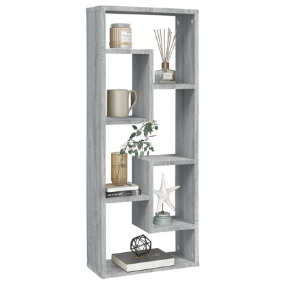 Mensola a Muro Grigio Sonoma 36x16x90 cm in Legno Multistrato - homemem39