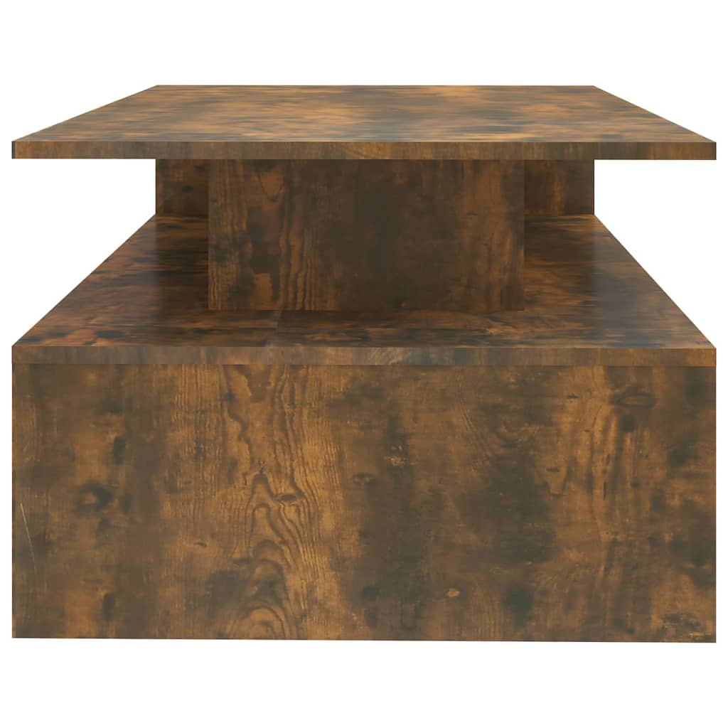 Tavolino da Salotto Rovere Fumo 90x60x42,5 cm Legno Multistrato - homemem39