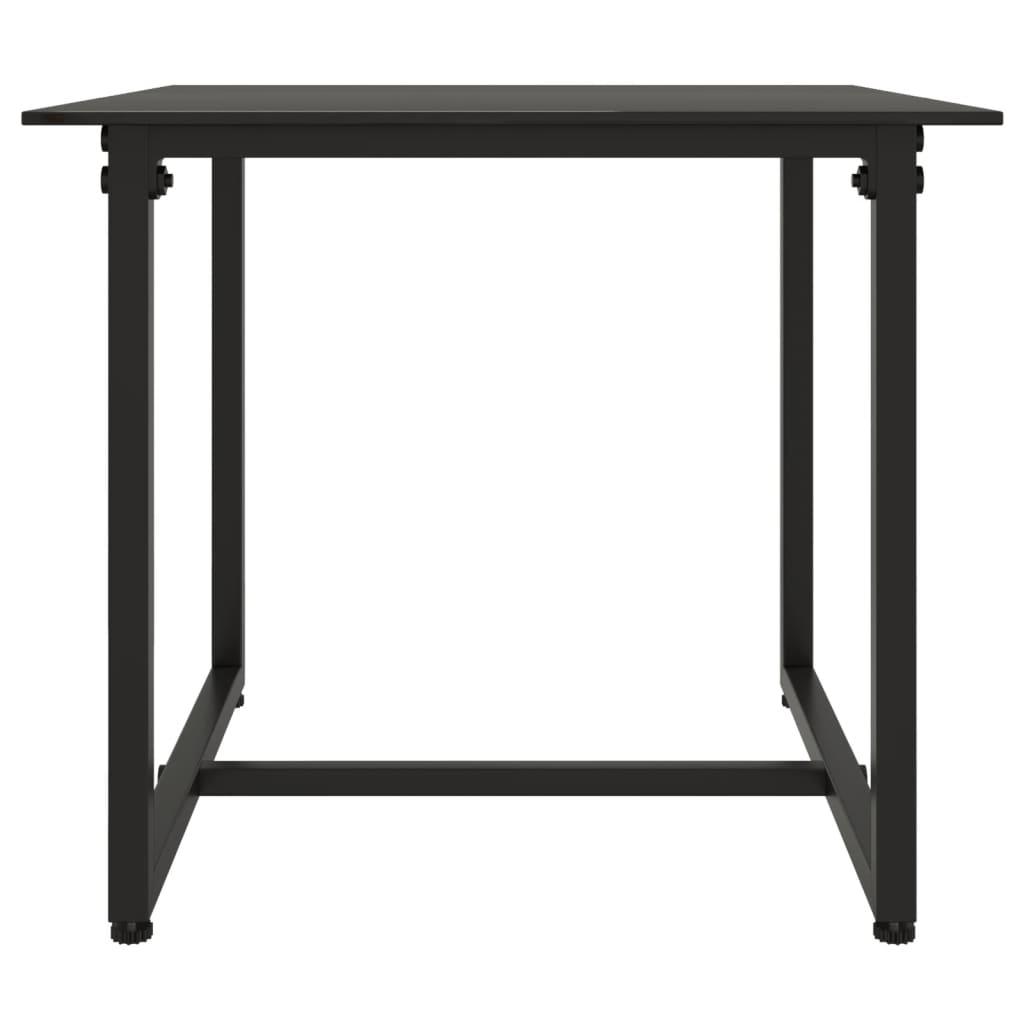 Set Divani da Esterno 3 pz con Cuscini in Polyrattan Nero - homemem39