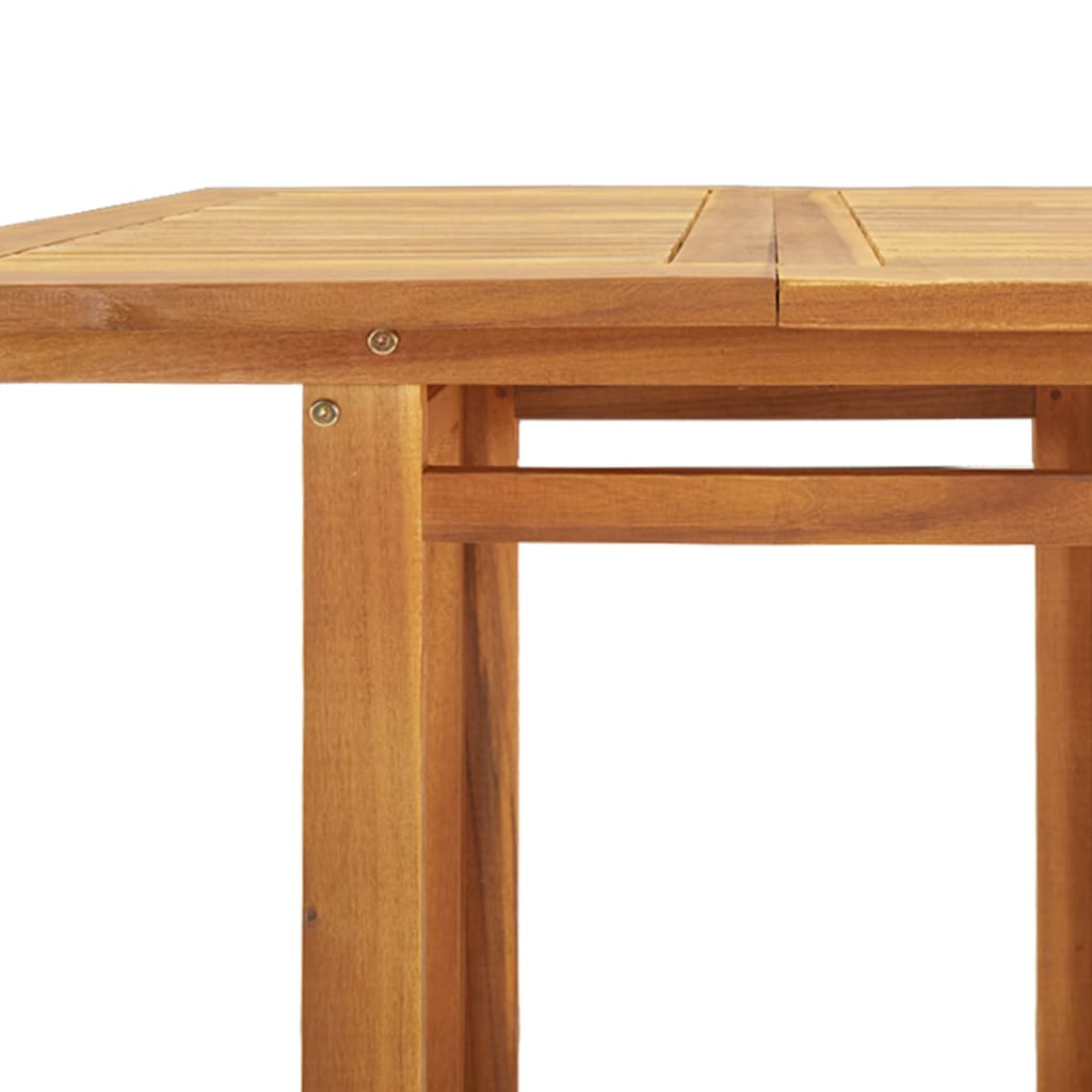 Tavolo da Bistrot 75x75x110 cm in Legno Massello di Acacia - homemem39