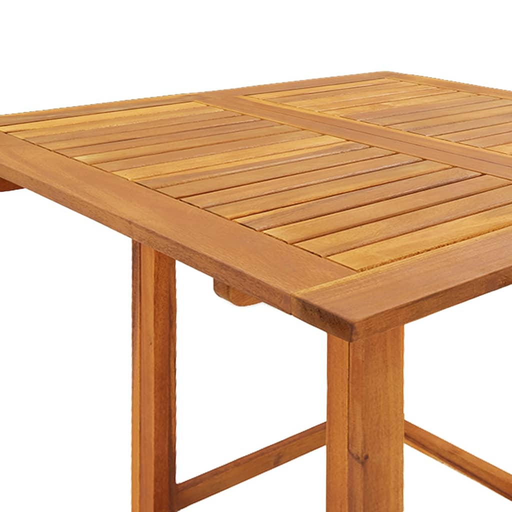 Tavolo da Bistrot 75x75x110 cm in Legno Massello di Acacia - homemem39