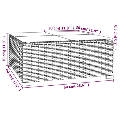 Set Divani da Giardino 5 pz con Cuscini in Polyrattan Marrone - homemem39