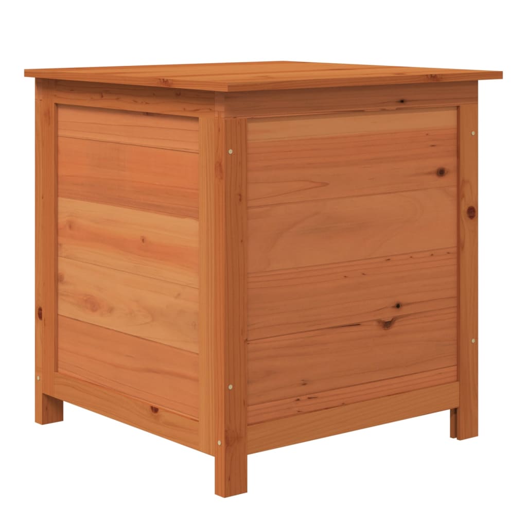 Scatola Cuscini Esterno Marrone 50x50x56cm Legno Massello Abete - homemem39