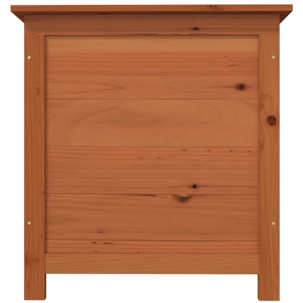 Scatola Cuscini Esterno Marrone 50x50x56cm Legno Massello Abete - homemem39