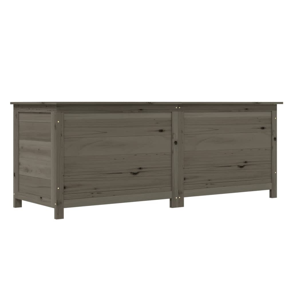 Scatola Cuscini Antracite 150x50x56 cm Legno Massello di Abete - homemem39