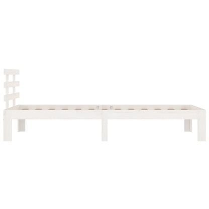 Giroletto Bianco in Legno Massello 75x190 cm Small Single - homemem39