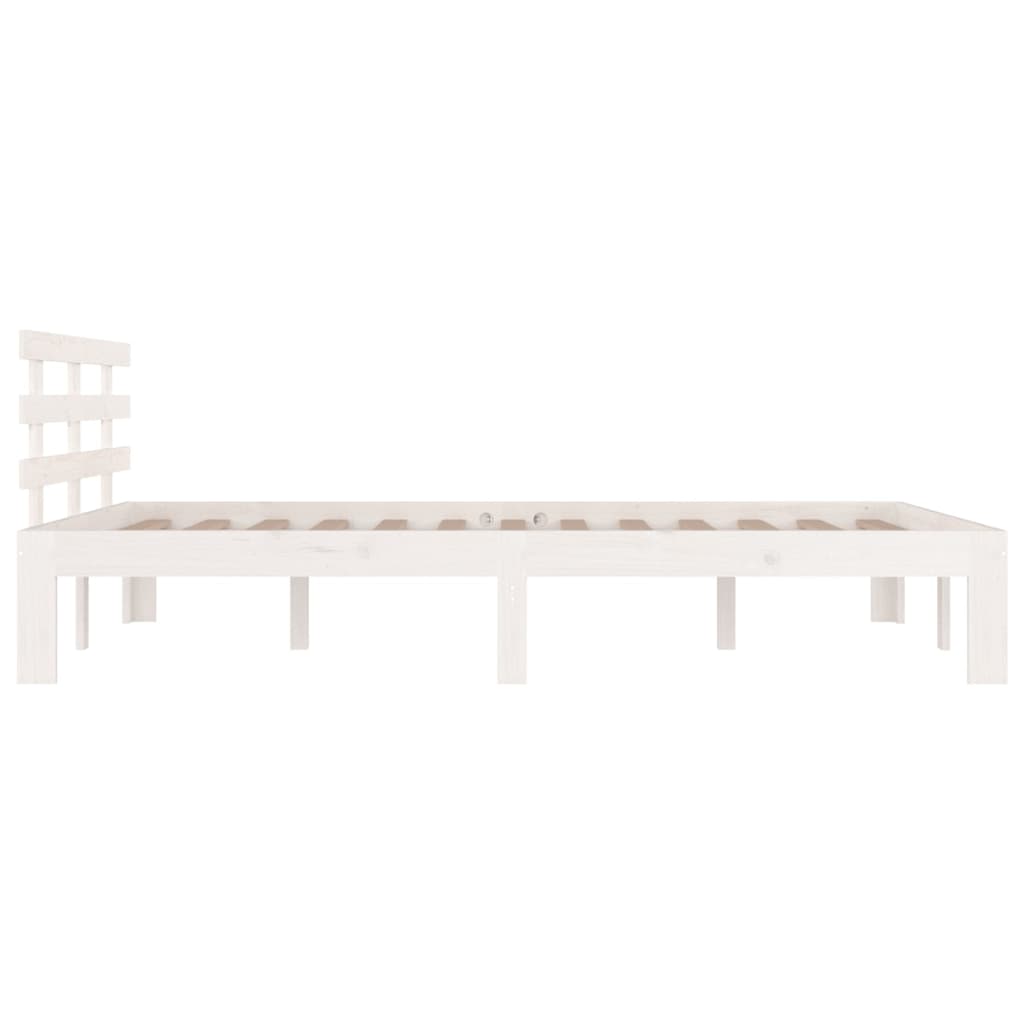 Giroletto Bianco in Legno Massello 120x190 cm Small Double - homemem39