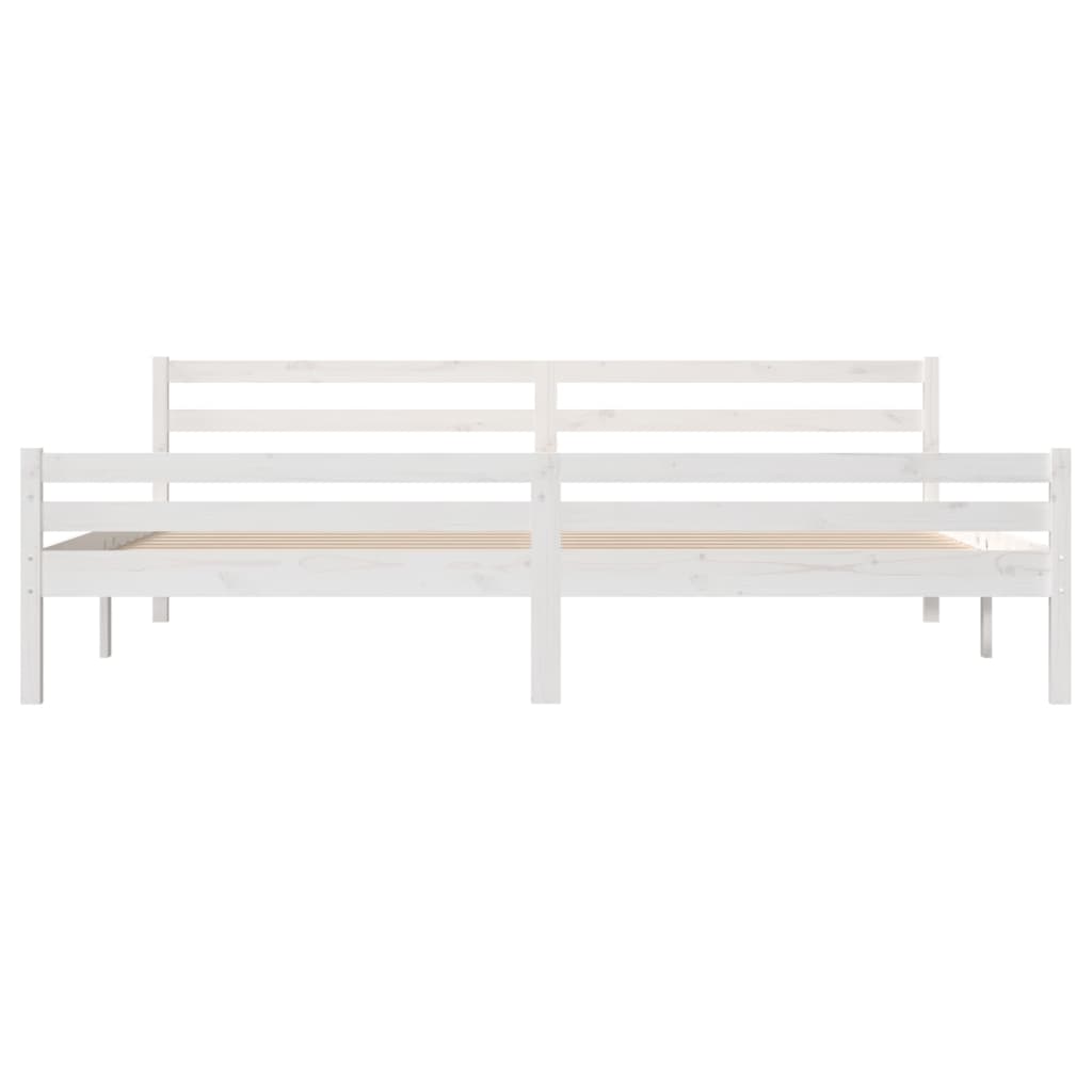 Giroletto Bianco in Legno Massello 200x200 cm - homemem39