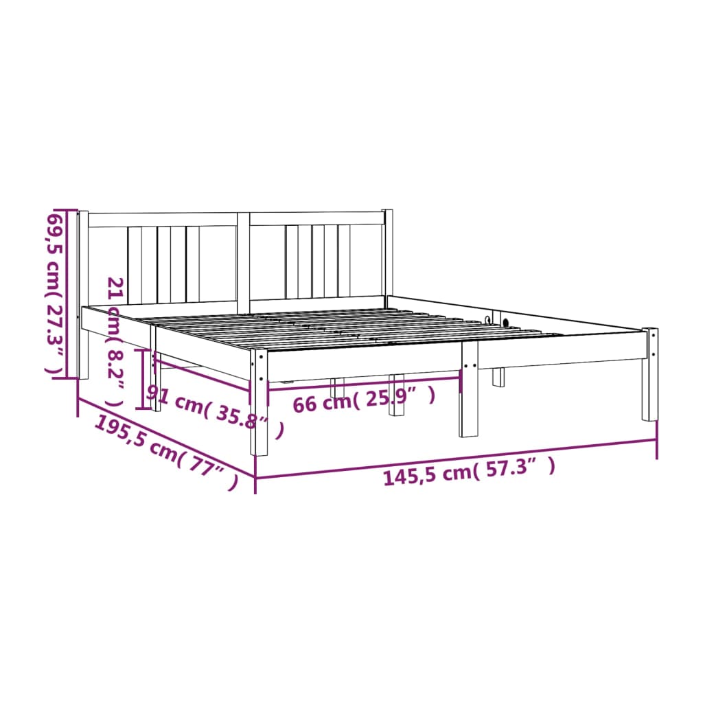 Giroletto in Legno Massello 140x190 cm - homemem39