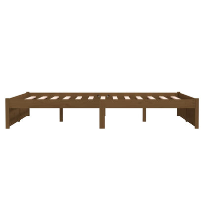 Giroletto Miele in Legno Massello 135x190 cm 4FT6 Double - homemem39