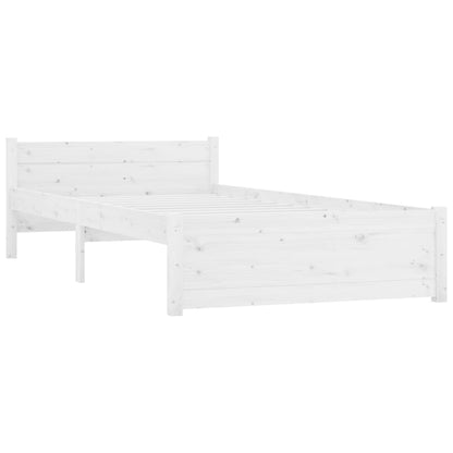 Giroletto Bianco in Legno Massello 90x200 cm - homemem39