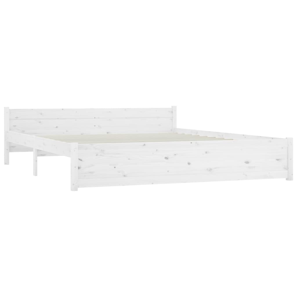 Giroletto Bianco in Legno Massello 200x200 cm - homemem39