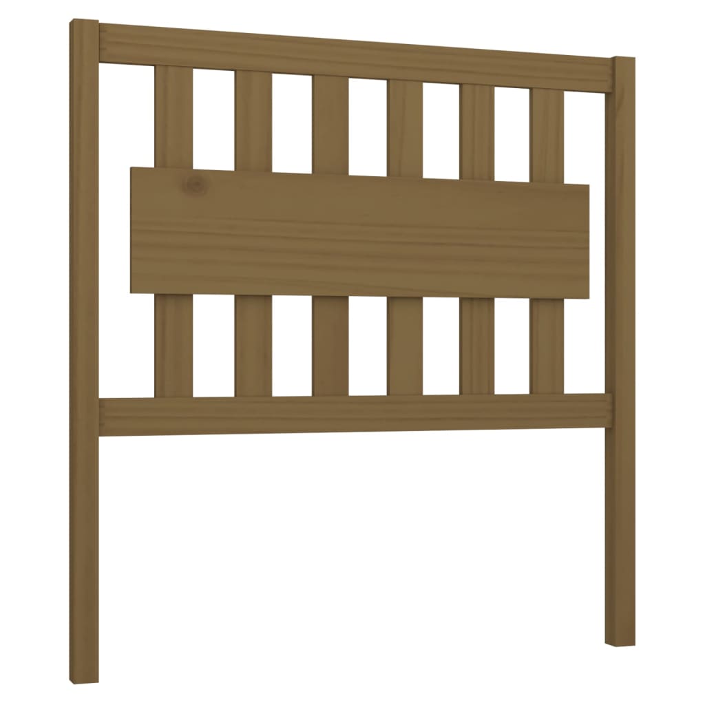 Testiera per Letto Miele 95,5x4x100cm in Legno Massello di Pino - homemem39