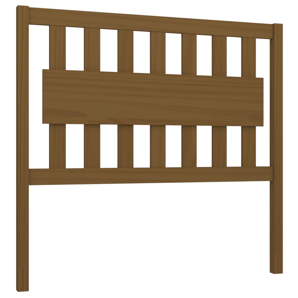 Testiera per Letto Miele 105,5x4x100 cm Legno Massello di Pino - homemem39