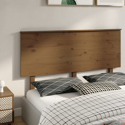 Testiera per Letto Miele 154x6x82,5cm in Legno Massello di Pino - homemem39