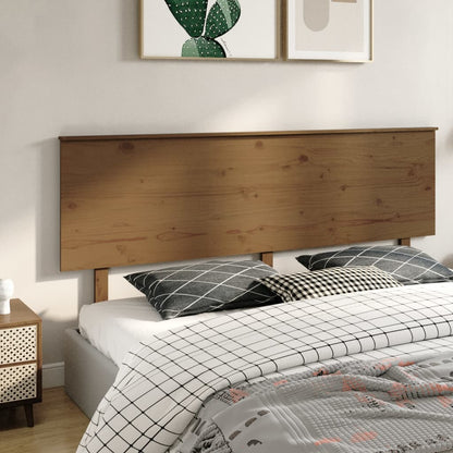 Testiera per Letto Miele 204x6x82,5cm in Legno Massello di Pino - homemem39