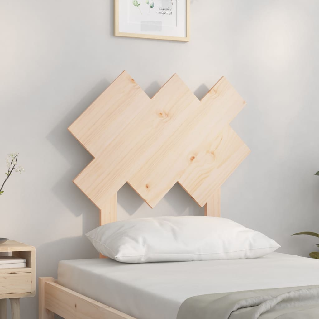 Testiera per Letto 72,5x3x81 cm in Legno Massello di Pino - homemem39