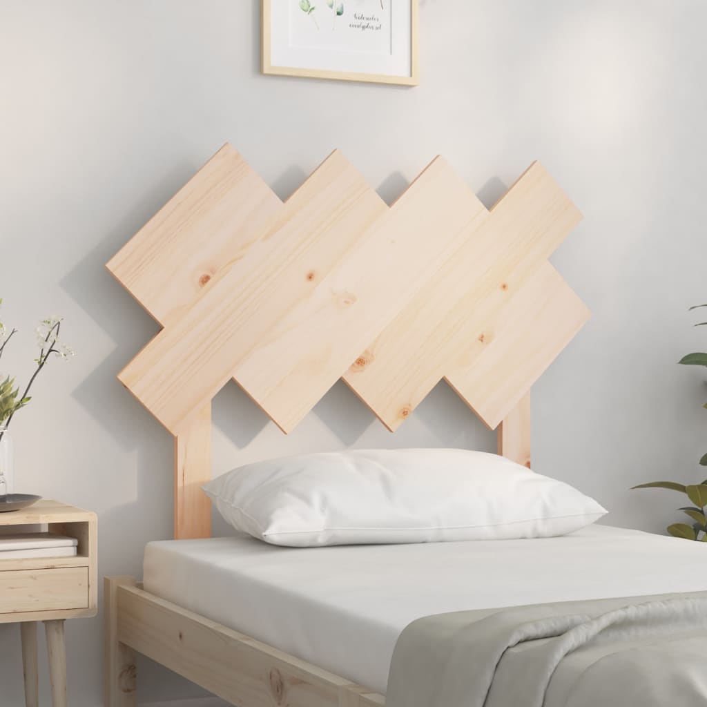 Testiera per Letto 92x3x81 cm in Legno Massello di Pino - homemem39