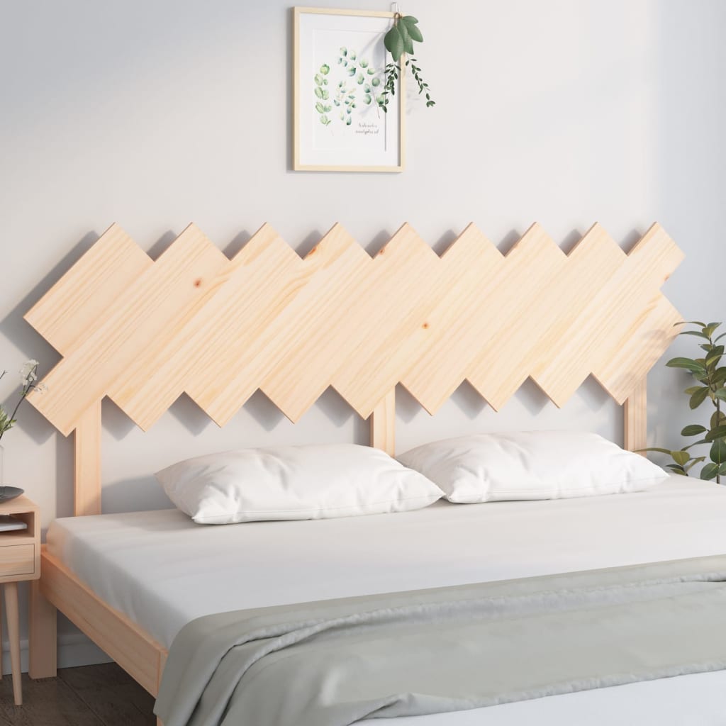 Testiera per Letto 178x3x80,5 cm in Legno Massello di Pino - homemem39