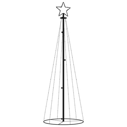 Albero di Natale a Cono Bianco Caldo 108 LED 70x180 cm - homemem39