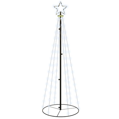 Albero di Natale a Cono Bianco Caldo 108 LED 70x180 cm - homemem39