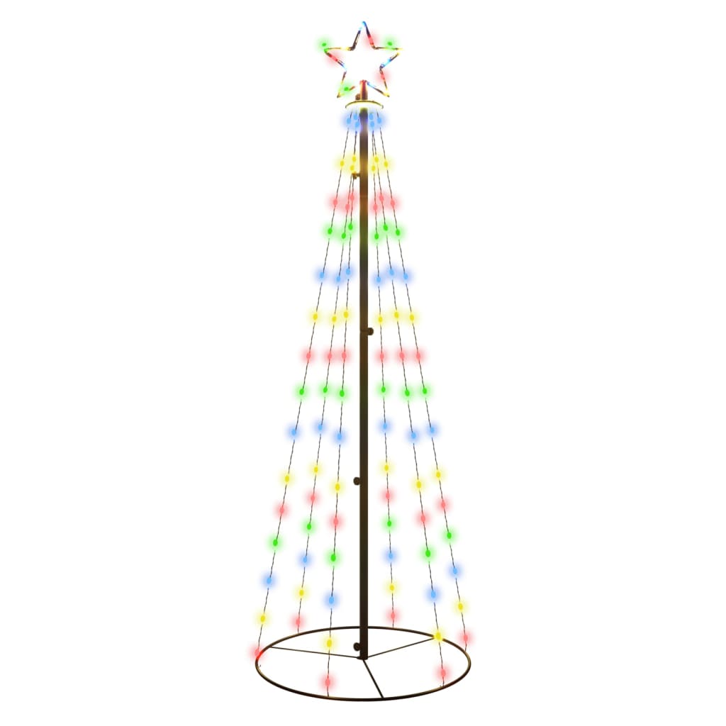 Albero di Natale a Cono Colorato 108 LED 70x180 cm - homemem39