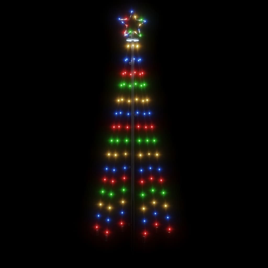 Albero di Natale a Cono Colorato 108 LED 70x180 cm - homemem39