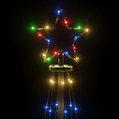 Albero di Natale a Cono Colorato 108 LED 70x180 cm - homemem39