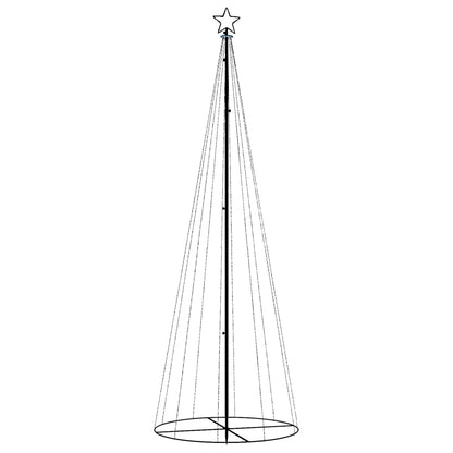 Albero di Natale a Cono Bianco Freddo 310 LED 100x300 cm - homemem39