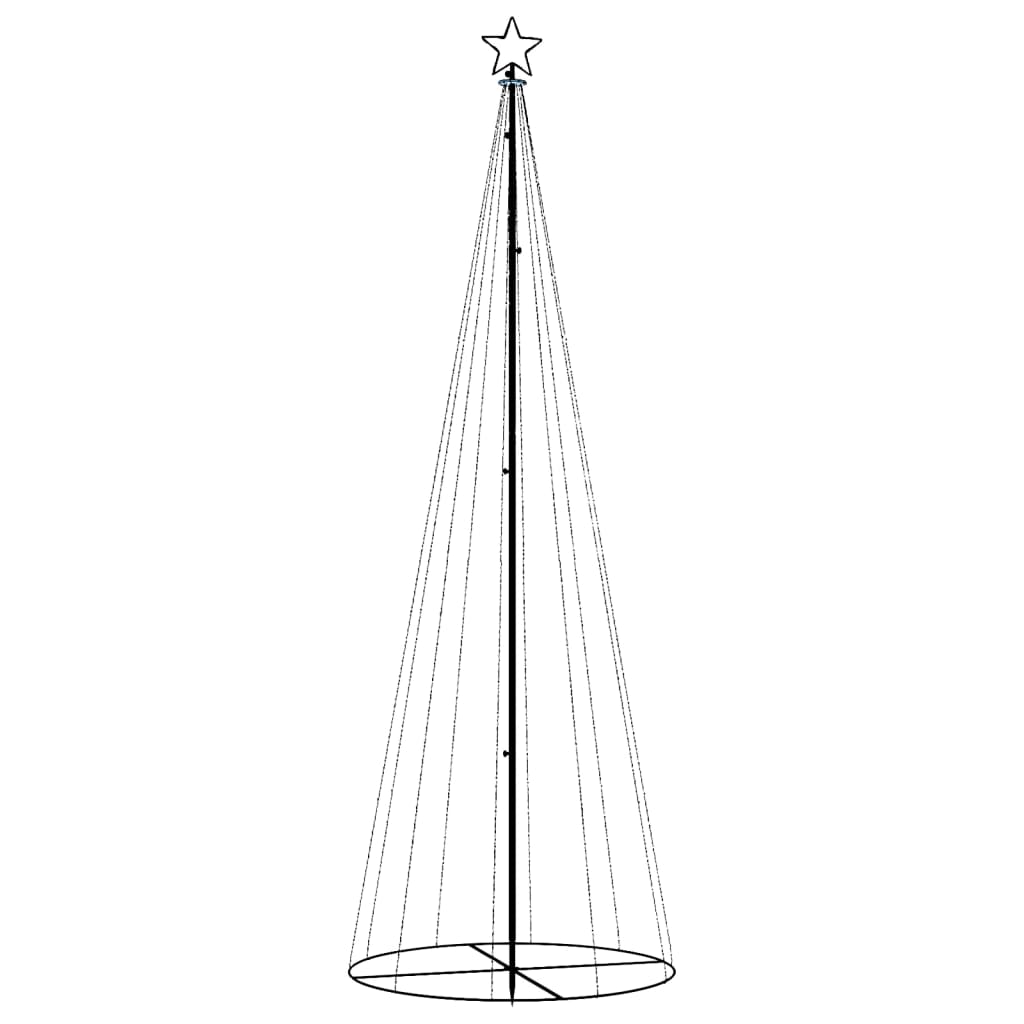 Albero di Natale a Cono Colorato 310 LED 100x300 cm - homemem39