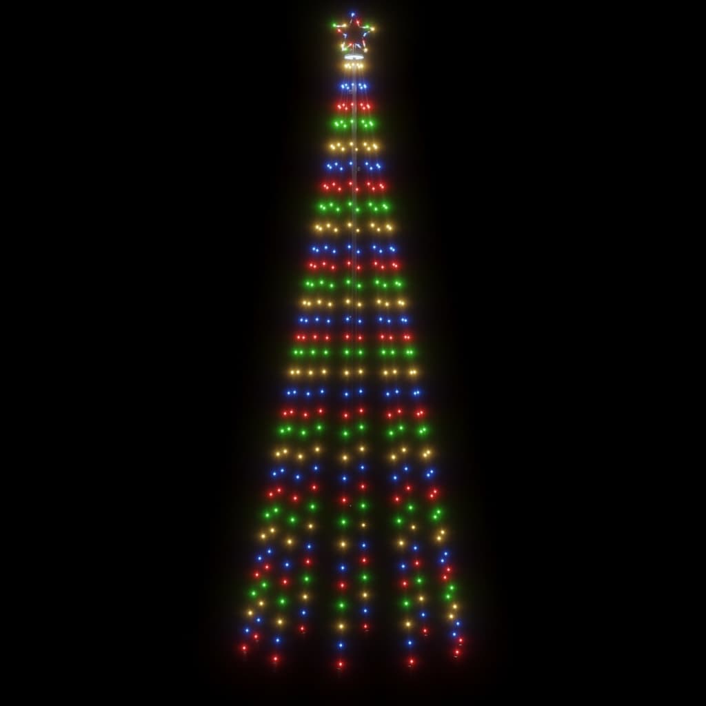 Albero di Natale a Cono Colorato 310 LED 100x300 cm - homemem39