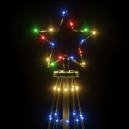 Albero di Natale a Cono Colorato 310 LED 100x300 cm - homemem39