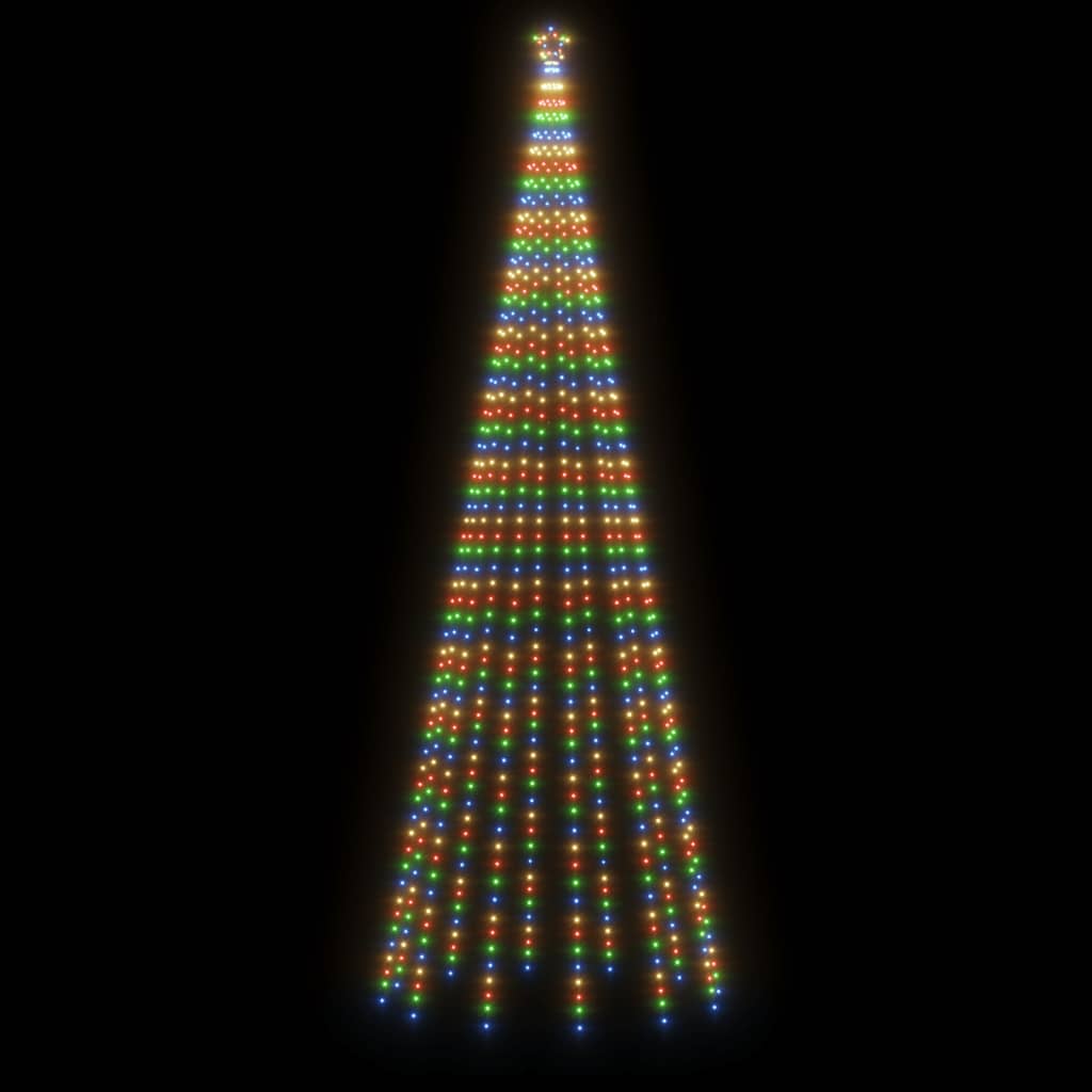 Albero di Natale a Cono Colorato 732 LED 160x500 cm - homemem39