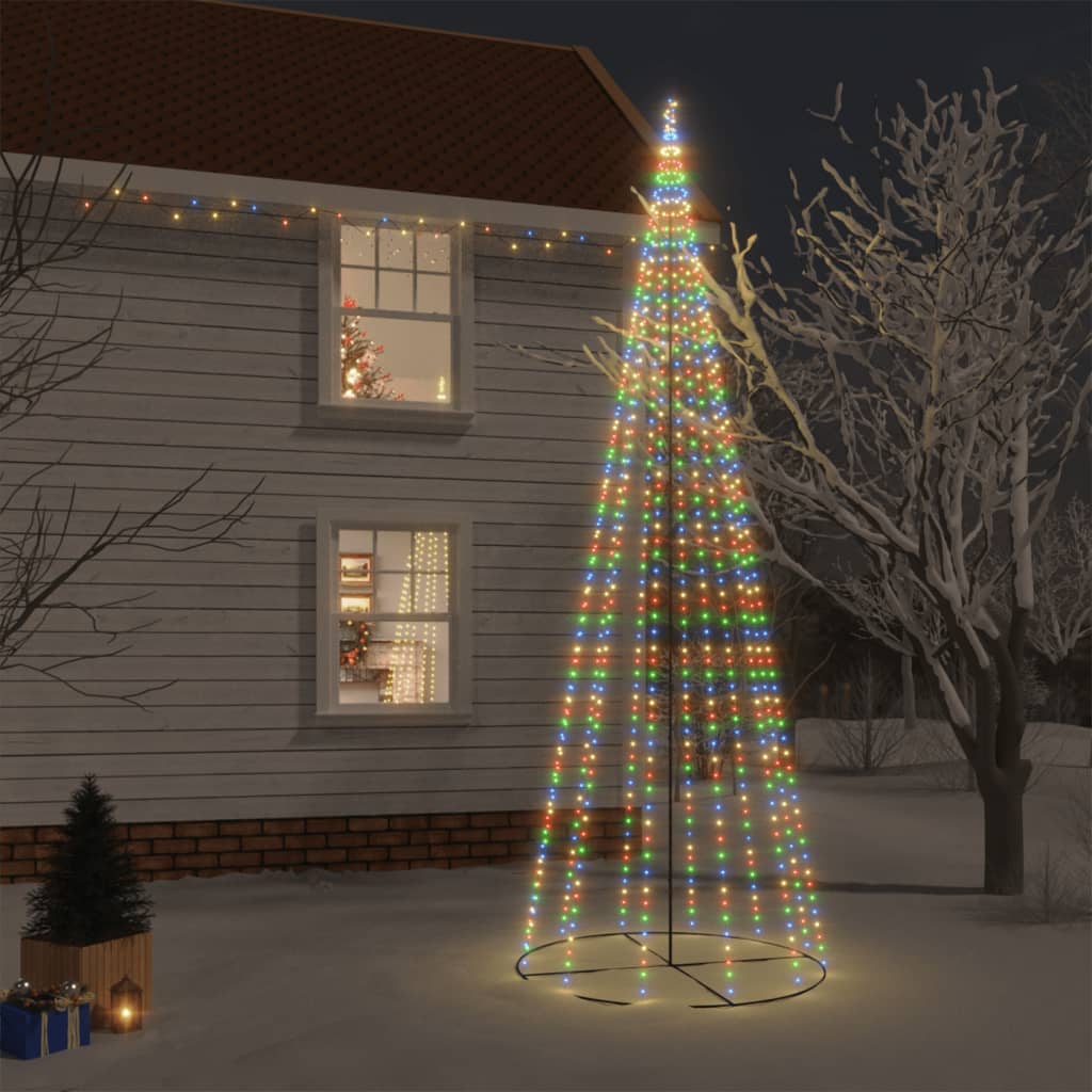 Albero di Natale a Cono Colorato 732 LED 160x500 cm - homemem39