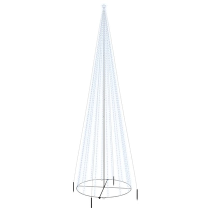 Albero di Natale a Cono Bianco Freddo 1134 LED 230x800 cm - homemem39