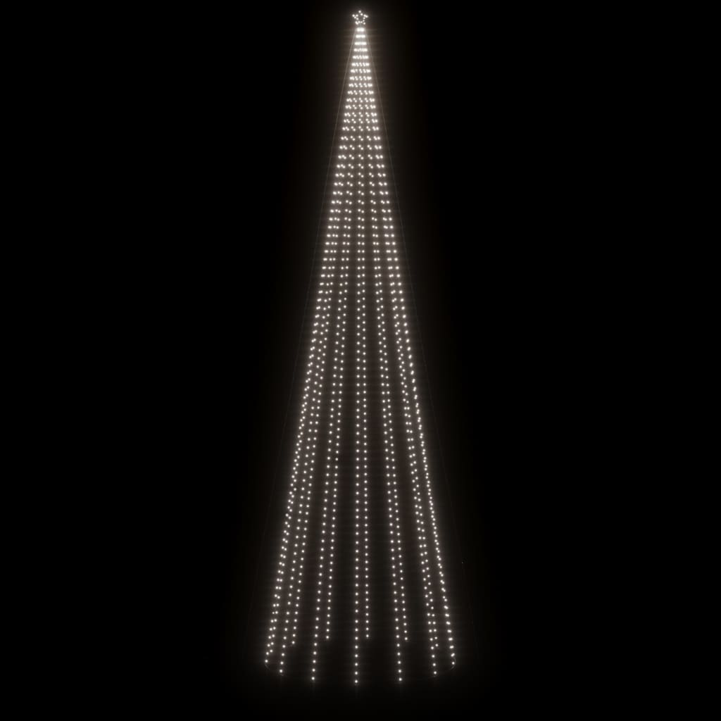 Albero di Natale a Cono Bianco Freddo 1134 LED 230x800 cm - homemem39