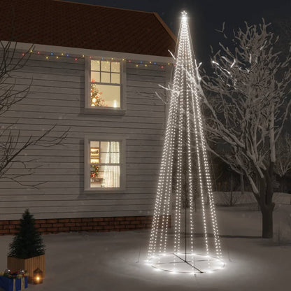 Albero di Natale a Cono Bianco Freddo 1134 LED 230x800 cm - homemem39