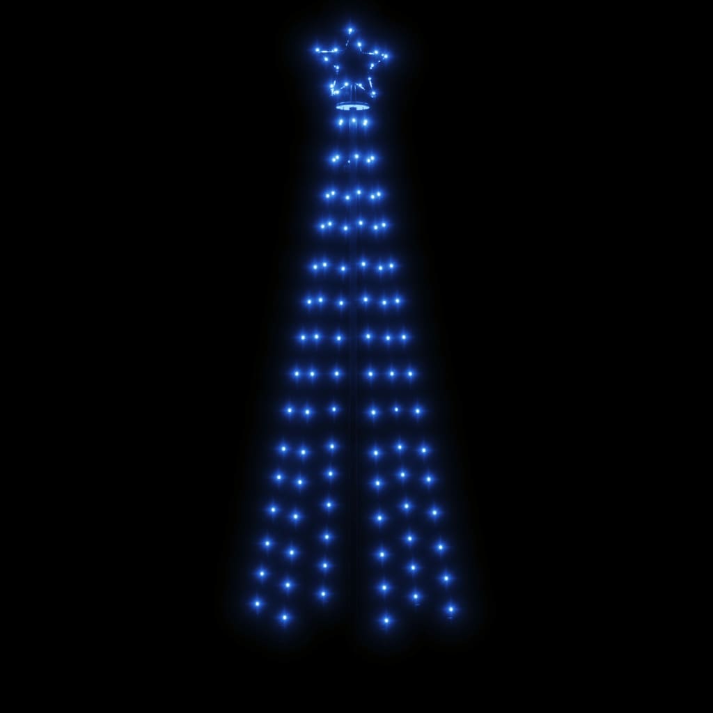 Albero di Natale con Puntale Blu 108 LED 180 cm - homemem39