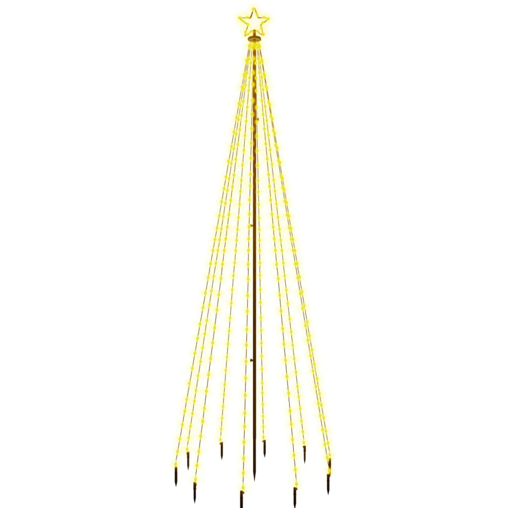 Albero di Natale con Puntale Bianco Caldo 310 LED 300 cm - homemem39