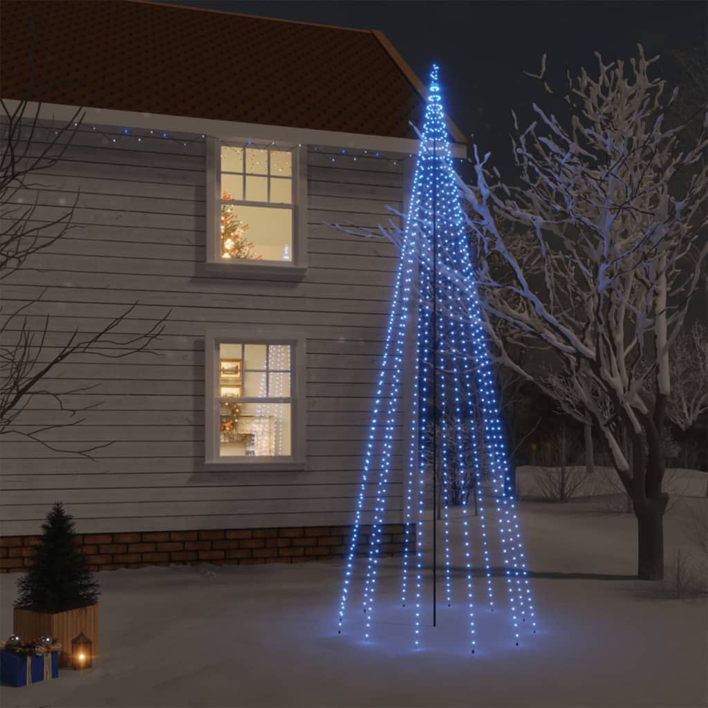 Albero di Natale con Puntale Blu 732 LED 500 cm - homemem39
